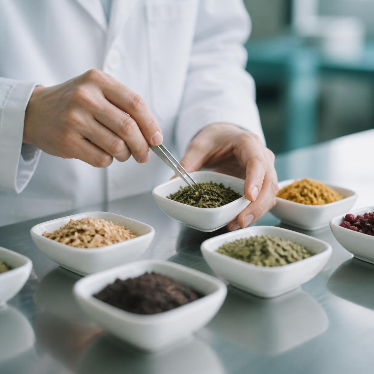 Graded agricultural produce being inspected and sampled before export packing